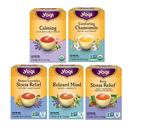 Product Cover Yogi Tea Relaxation Variety Pack - 5 Different Stress Relieving Herbal Teas