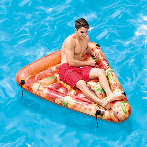 Product Cover Intex Pizza Slice Inflatable Mat with Realistic Printing, 69in X 57in