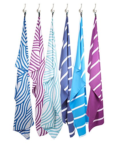 Product Cover Akumal Microfiber Beach Towel. Quick dry travel towel, ultra compact, extra absorbent and XL size (78 in. x35 in.). Great for beach trips, pool, and camping. Travels better than cotton beach towels.