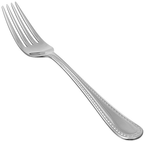 Product Cover AmazonBasics Stainless Steel Kitchen Dinner Forks with Pearled Edge, Set of 12