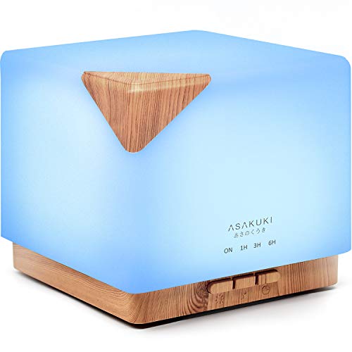 Product Cover ASAKUKI 700ml Premium, Essential Oil Diffuser, 5 in 1 Ultrasonic Aromatherapy Fragrant Oil Vaporizer Humidifier, Timer and Auto-Off Safety Switch, 7 LED Light Colors