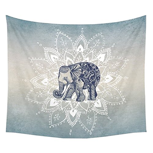 Product Cover Patgoal Elephant Tapestry Wall Hanging Decor Indian Home Hippie Bohemian Tapestry for Dorms