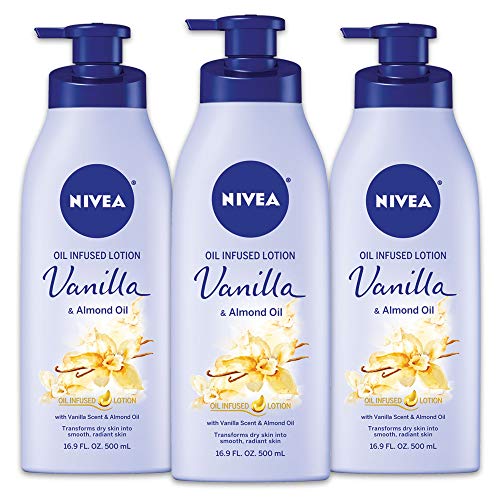 Product Cover NIVEA Vanilla and Almond Oil Infused Body Lotion, 16.9 Fl. Oz (Pack of 3)