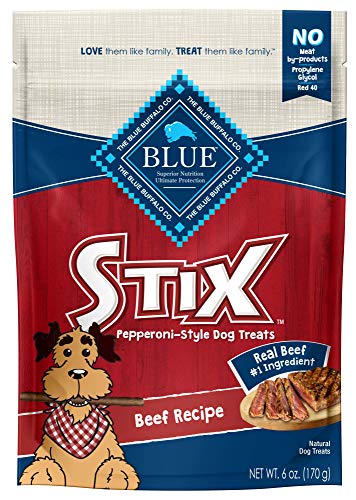 Product Cover Blue Buffalo Stix Natural Soft-Moist Dog Treats, Beef Recipe 6-oz bag