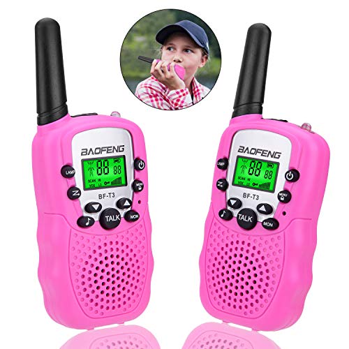Product Cover Toys for 3-12 Year Old Girls, Kids Walkie Talkies for Kids Toys for 3-12 Year Old Girls Gift for Age 3-12 Girls Pink