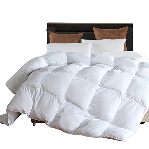 Product Cover L LOVSOUL Microfiber Comforter (White,Queen)-Premium Brushed Microfiber Cover-Hypoallergenic Plush Down Alternative Comforter Duvet Insert (90x90Inches)