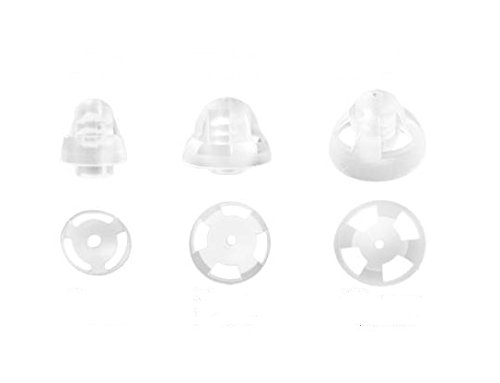 Product Cover Jungle Care Hearing Aid Ear Piece Open Domes Set 6mm/9mm/12mm (3 Pairs) Comfortable PSAP (Personal Sound Amplifiers Product) Ear Tips Invisible, Perfect for Open Air (Open fit), Except for RIC
