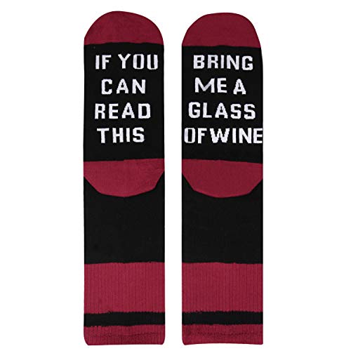 Product Cover Women's If You Can Read This Funny Sayings Novelty Socks for Wine Lovers