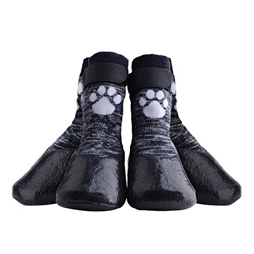Product Cover KOOLTAIL Dog Socks Anti Slip with Straps Traction Control Waterproof Paw Protector, M