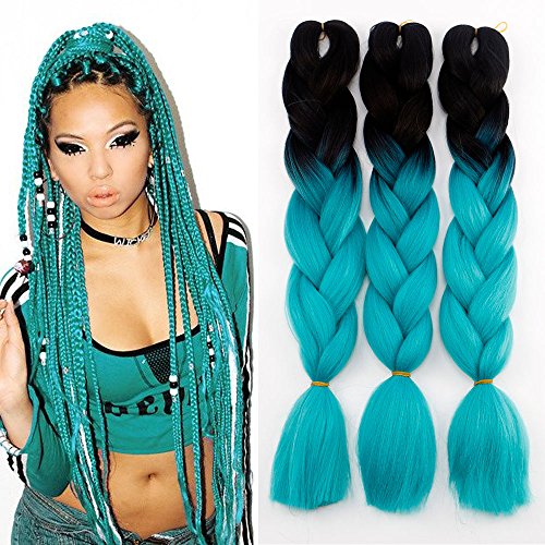 Product Cover 3Pcs/Lot Ombre Braiding Hair Extensions 24