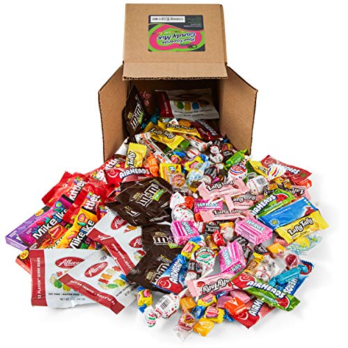 Product Cover Your Favorite Mix of Premium Candy! 3 Pounds of Gummi Bears, Skittles, M&M's, Blow Pop's, Tootsie Rolls, Mike & Ike's, & More.(Packed in a Small 6 inch cube box)