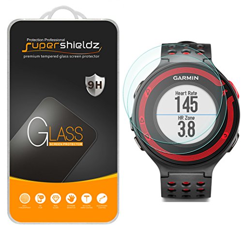 Product Cover (2 Pack) Supershieldz for Garmin Forerunner 220, 225, 230, 235, 620, 630 Tempered Glass Screen Protector Anti Scratch, Bubble Free