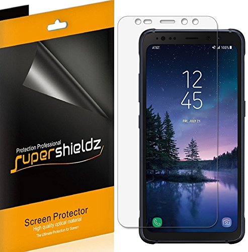Product Cover Supershieldz (6 Pack) for Samsung (Galaxy S8 Active) (Not Fit for Galaxy S8 Model) Screen Protector, High Definition Clear Shield (PET)