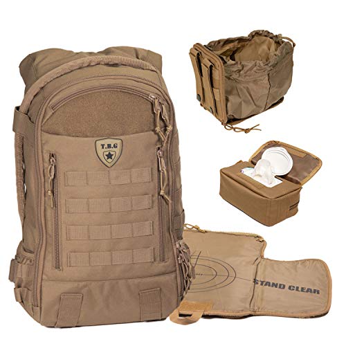 Product Cover Tactical Baby Gear Daypack 3.0 Tactical Diaper Bag Backpack Combo Set (Coyote Brown)