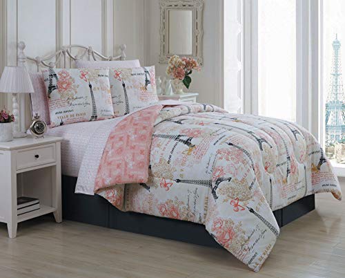 Product Cover Avondale Manor Amour 8-Piece Comforter Set, Queen, Pink