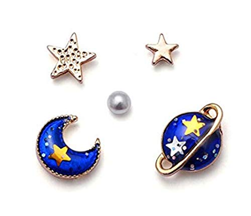 Product Cover CutieJewelry Planet Star Moon Jupiter Astrology Space Earring 5 Different Earrings