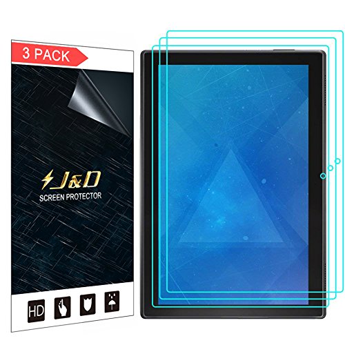 Product Cover J&D Compatible for 3-Pack Lenovo Tab 4 10-inch Android Tablet Screen Protector, Premium HD Clear Film Shield Screen Protector for Lenovo Tab 4 10-inch Android Tablet Crystal Clear Screen Protector