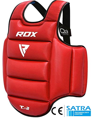 Product Cover RDX TKD Chest Guard Boxing MMA Body Protector Martial Arts WTF Reversible Rib Shield Armour Taekwondo Target Training Kickboxing