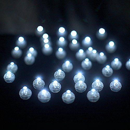 Product Cover Amy Basic (100 Pcs) White Round Led Flash Ball Lamp for Paper Lantern Balloon Party Wedding,Party Birthday and Festival Decorative Lights