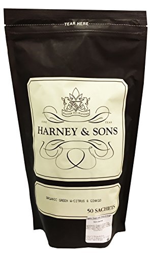 Product Cover Harney & Sons Organic Green Tea with Citrus and Ginkgo - Bag of 50 Tea Sachets