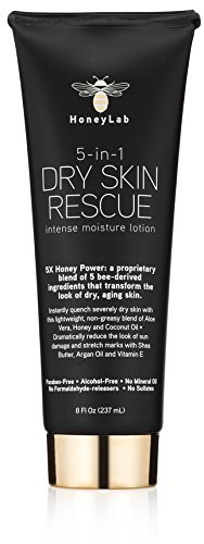 Product Cover HoneyLab 5-in-1 Dry Skin Lotion. Intense moisture lotion for dry skin, sun damaged skin, bumps, and stretch marks. 8oz tube. (8oz)