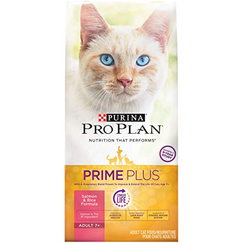 Product Cover Purina Pro Plan Senior Dry Cat Food, PRIME PLUS Salmon & Rice Formula - 3.2 lb. Bag
