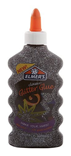 Product Cover Elmer's Liquid Glitter Glue, Washable, Black, 6 Ounces, 1 Count