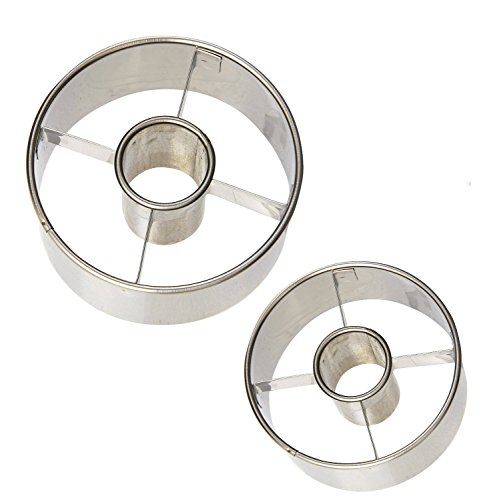 Product Cover Ateco Stainless Steel Donut Cutter Set of 2 : Ø 2 1/2'' and 3 1/2''.