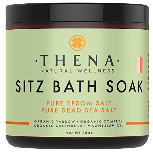 Product Cover Best Organic Sitz Bath Soak For Postpartum Care Recovery & Natural Hemorrhoid Treatment, Soothes Relieves Pain Reduces Discomfort, 100% Pure Epsom & Dead Sea Salts Witch Hazel Lavender Essential Oil