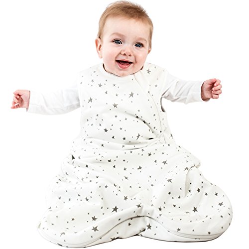 Product Cover Woolino 4 Season Basic Baby Sleeping Bag, 6-18 Months, Australian Merino Wool, Stars