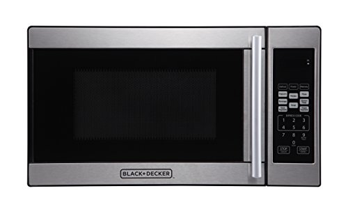 Product Cover Black + Decker 0.7 Cubic Foot 700 Watt Stainless Steel Microwave with Turntable