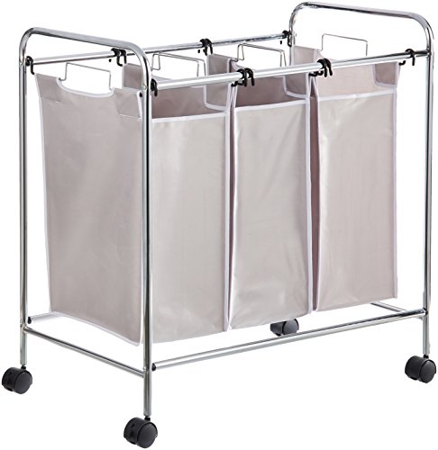 Product Cover AmazonBasics 3-Bag Laundry Hamper Sorter Basket