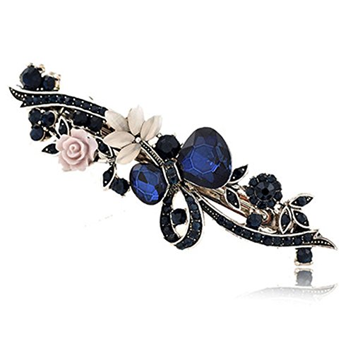 Product Cover ZOONAI Women Vintage Jewelry Rhinestone Hair Clips Hairpins Barrette Accessary (Butterfly)