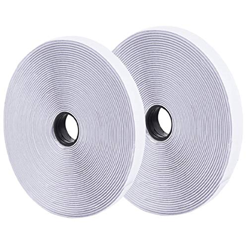 Product Cover ONEST 82 Feet /25m White Self Adhesive Hook and Loop Tape Sticky Back Fastening Tape