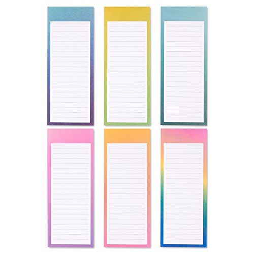 Product Cover To-do-List Notepad - 12-Pack Magnetic Notepads, Fridge Grocery List Magnet Memo Pad for Shopping, To Do List, Reminders, House Chores, 6 Different Watercolor Designs, 60 Sheets Per Pad, 3.5 x 9 Inches