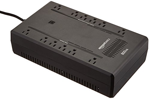 Product Cover AmazonBasics Standby UPS 800VA 450W Surge Protector Battery Backup, 12 Outlets