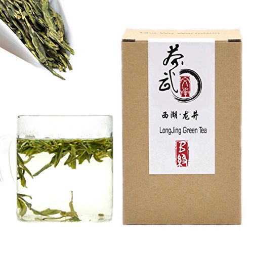 Product Cover Cha Wu-[B] LongJing Green Tea,8.8oz/250g,Chinese Dragon Green Tea Loose Leaf