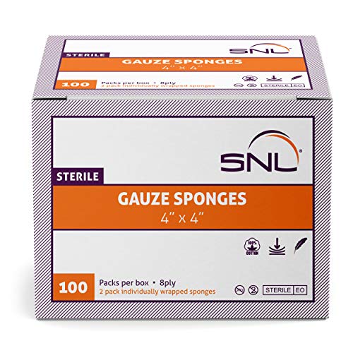 Product Cover SNL Sterile Gauze Sponges - 8 Ply - 4