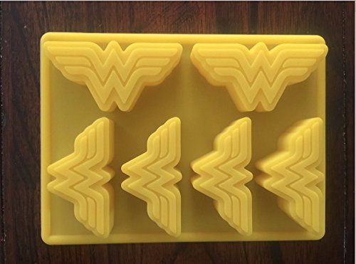 Product Cover WONDER WOMAN LOGO SILICONE CANDY CHOCOLATE MOLD CUPCAKE PAN BIRTHDAY FAVOR