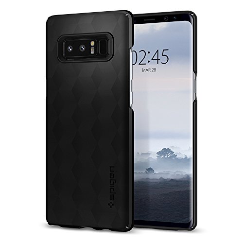 Product Cover Spigen Thin Fit Designed for Samsung Galaxy Note 8 Case (2017) - Matte Black