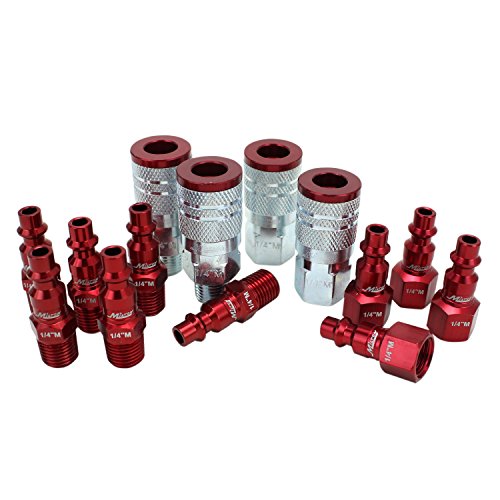 Product Cover ColorFit by Milton Coupler & Plug Kit - (M-Style, Red) - 1/4