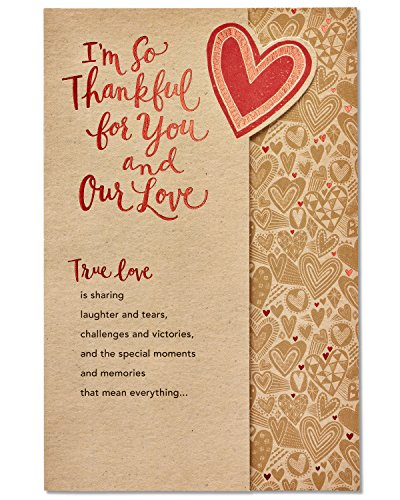 Product Cover American Greetings Romantic Thank You Card (True Love)