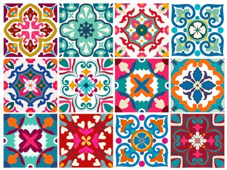 Product Cover BRIKETO Florencia Decorative Tile Stickers Set 12 Units 6x6 inches. Peel & Stick Vinyl Tiles. Backsplash. Home Decor. Furniture Decor. DIY Product for Home Decoration and Renewal. 3 sqft per Package.