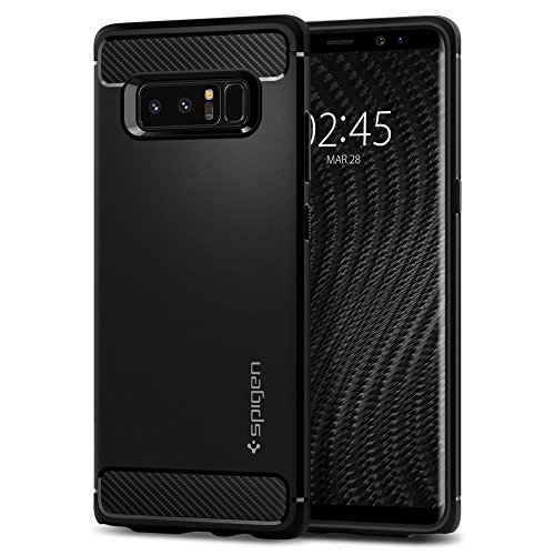 Product Cover Spigen Rugged Armor Designed for Samsung Galaxy Note 8 Case (2017) - Matte Black