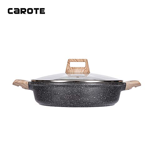 Product Cover Carote 11 Inch/4 Quart Covered Braiser Granite Stone Non-Stick Coating From Switzerland