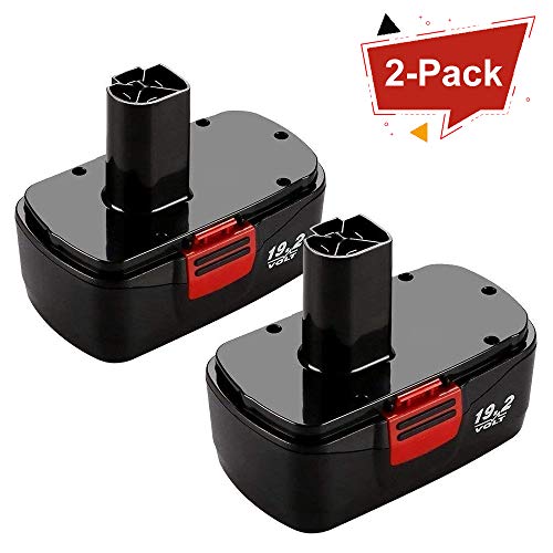Product Cover Munikind 2 Packs 19.2 Volt Replacement Battery for Craftsman DieHard C3 315.115410 315.11485 130279005 1323903 120235021 11375 11376 Cordless Drills