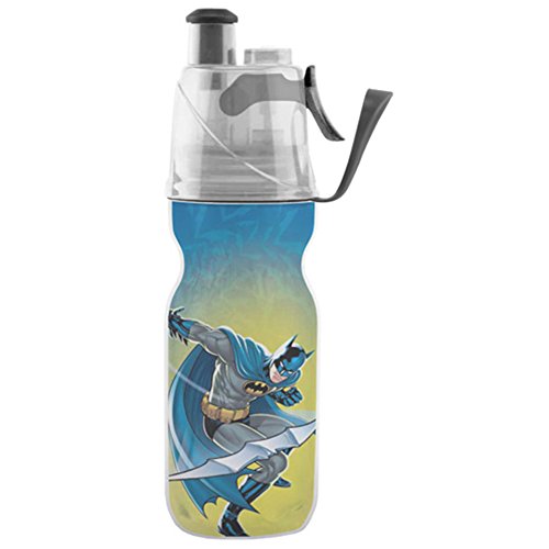 Product Cover O2COOL Licensed ArcticSqueeze Insulated Mist 'N Sip Squeeze Bottle 12 oz., DC Comic Licensed, Double Wall Insulated Water Bottle, 12oz. Water Bottle, Kids Warner Brothers Products, Misting Water Bottle, Batman