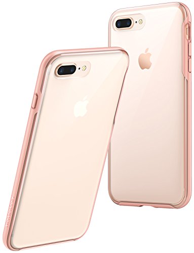 Product Cover Anker iPhone 8 Plus Case, iPhone 7 Plus Case, KARAPAX Ice Case, Semi-Transparent Hard Back and Soft Bumper [Support Wireless Charging] for iPhone 8 Plus (2017) / iPhone 7 Plus (2016) - Pink
