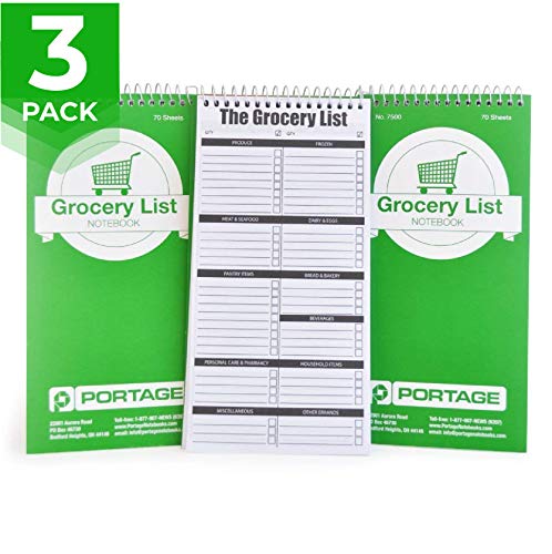 Product Cover Portage Grocery List Notebook - 4