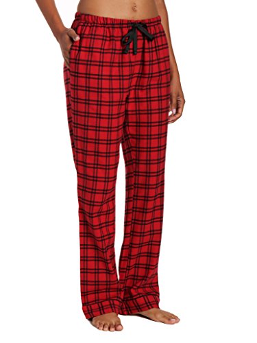 Product Cover Twin Boat Plaid Pajama Pants Women - 100% Cotton Lightweight Flannel Pajama Pants